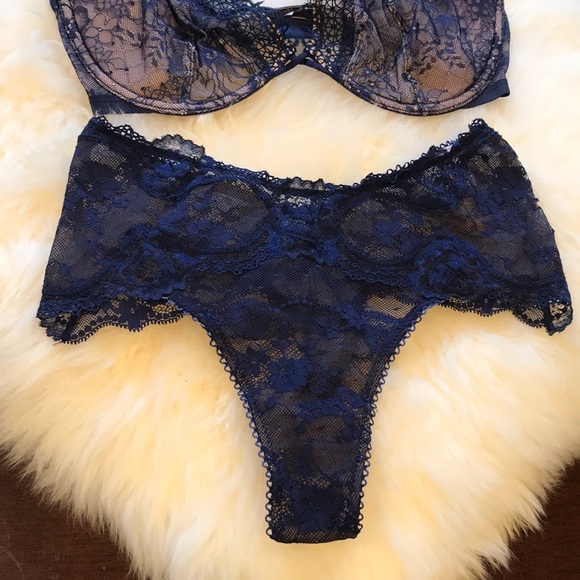 NWT Victoria’s Secret unlined blue bra panty set! - Picture 3 of 5